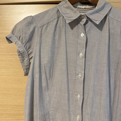 Stradivarius shirts gray Medium-Large size with sleeve button like new