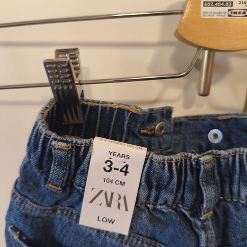 Zara Kids denim pants new with tag, size 3-4 years, 104 cm