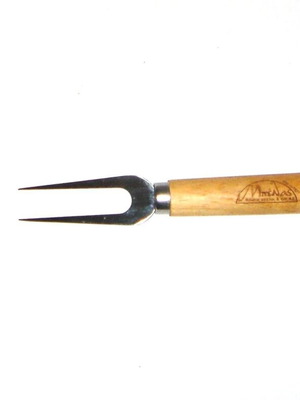 Collectible cheese fork with wooden handle Belas new, sealed packaging