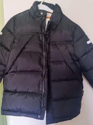 H&M kids jacket like new, age 5-6 years, black and orange