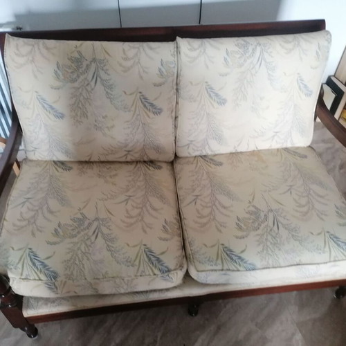 Solid two-seater sofa used
