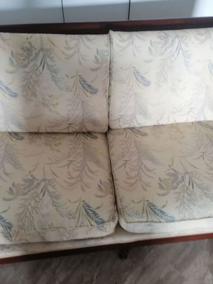Solid two-seater sofa used