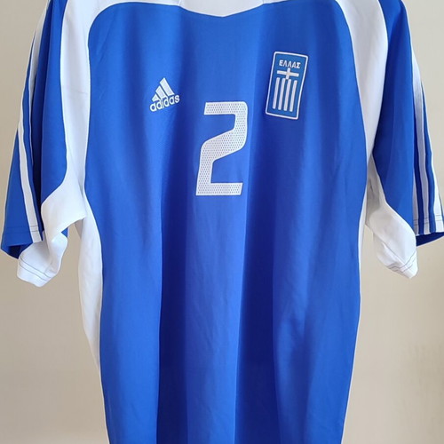 Hellas 2004 Giourkas Adidas vintage jersey Euro 2004 champions Greece, size large