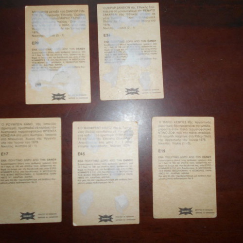 Dandy stickers used, football, pack of 35