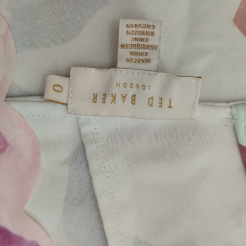 Ted Baker blouse like new, XS, pink and turquoise