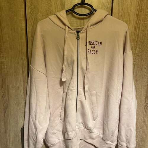 American Eagle pink hoodie jacket like new, size L