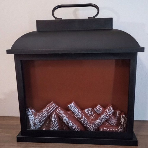 LED Lantern Fireplace decorative, like new
