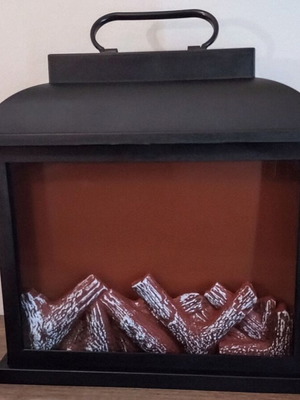 LED Lantern Fireplace decorative, like new