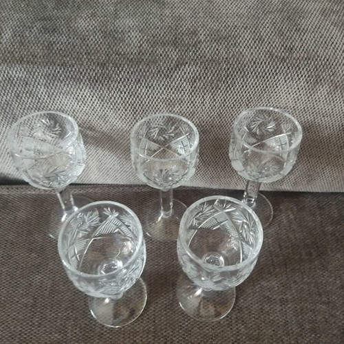 Vintage Nachtmann Liqueur Glasses Set of 5 Like New