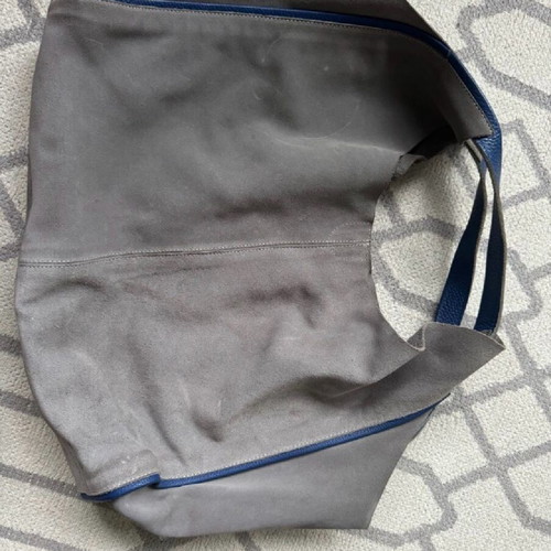 Park House gray leather shoulder bag used