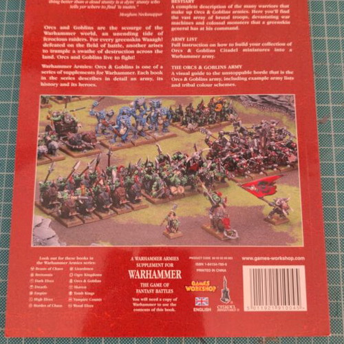 Warhammer Fantasy Orcs & Goblins Army Book 7th Edition