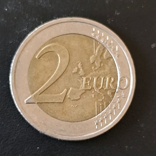 Greek commemorative 2€ coin 2018 used, Kostis Palamas