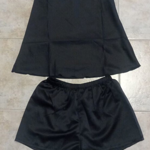 Pajamas new, soft fabric, black and dark blue