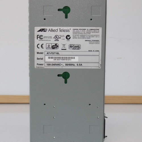 Allied Telesis AT-FS716L switch restored with 16xRJ-45 ports