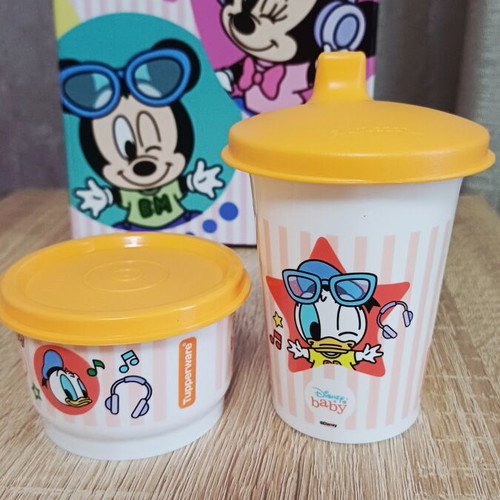 Tupperware Disney Baby set with 250ml cup and 140ml bowl, new