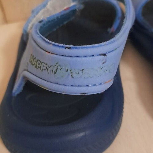Happy Dinos baby sandals used, size 23, blue