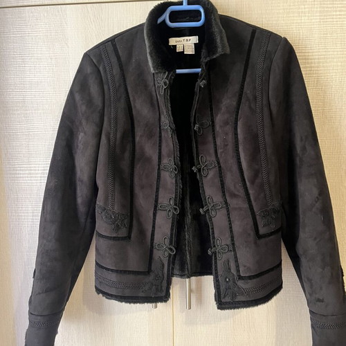 Zara short coat like new, black, size small