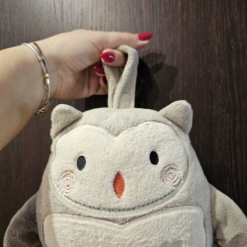 Ollie owl plush toy with white sounds, music, light and cry sensor for newborns