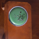 Old table clock used, antique, decorative