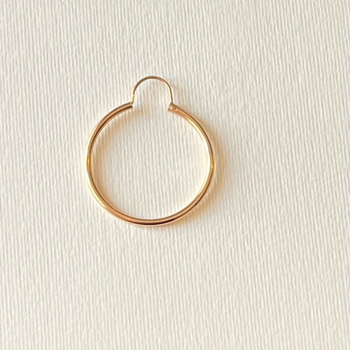 Earring hoop yellow gold k14 new single