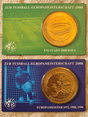 Bronze medals new with EURO 2008 theme and German football federation