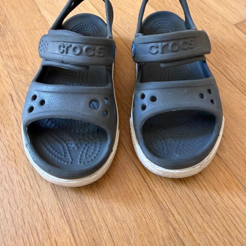 Crocs children's sandals like new, grey, sizes 25-26