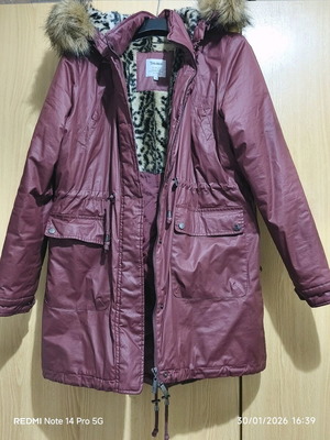 Toi&Moi waterproof parka like new, burgundy red, XL