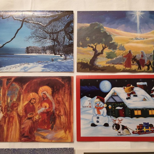 Christmas cards new, pack of 15 large and 5 small
