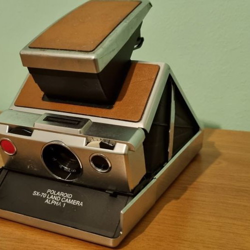 Polaroid SX-70 camera used, vintage 1972