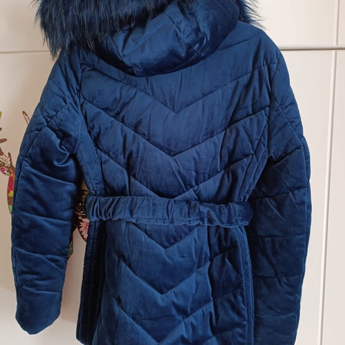 Velvet blue jacket size M like new