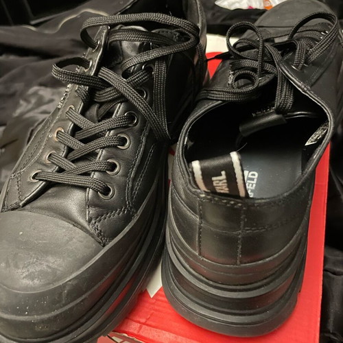 Karl Lagerfeld chunky sneakers like new, black, size 43