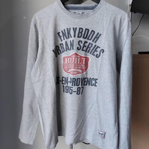 Funky Buddha long sleeve T-shirt XL, grey