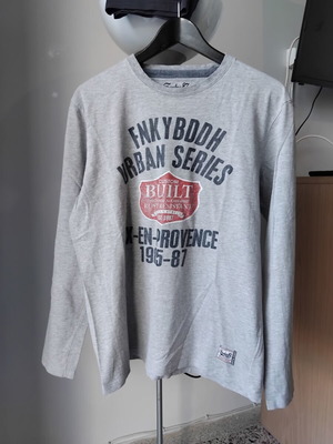 Funky Buddha long sleeve T-shirt XL, grey