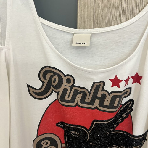 Pinko original t-shirt like new, white, size S