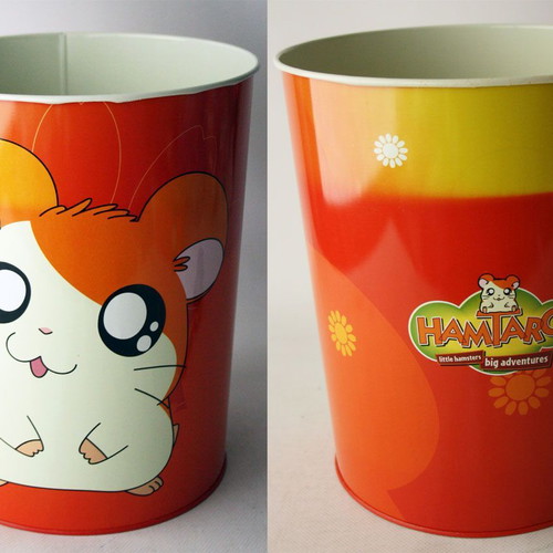 Metal Hamtaro Little Hamsters 2003 bin new