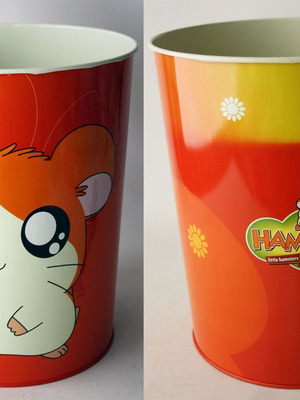 Metal Hamtaro Little Hamsters 2003 bin new