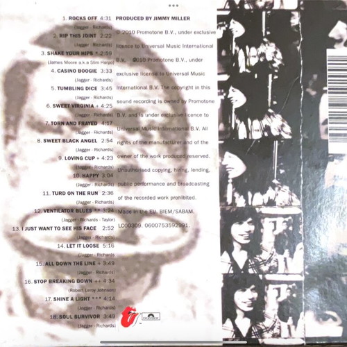 Rolling Stone Exile On Main St. CD μεταχειρισμένο, rock