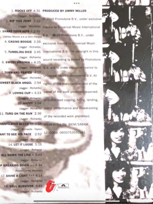 Rolling Stone Exile On Main St. CD μεταχειρισμένο, rock