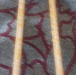 Set of 2 yellow pencils with designs