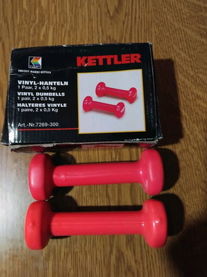 Βαράκια σαν καινούργια, σετ 2 x 0,5 kg με κουτί