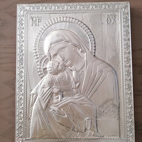 Silver icon of Panagia 925 new