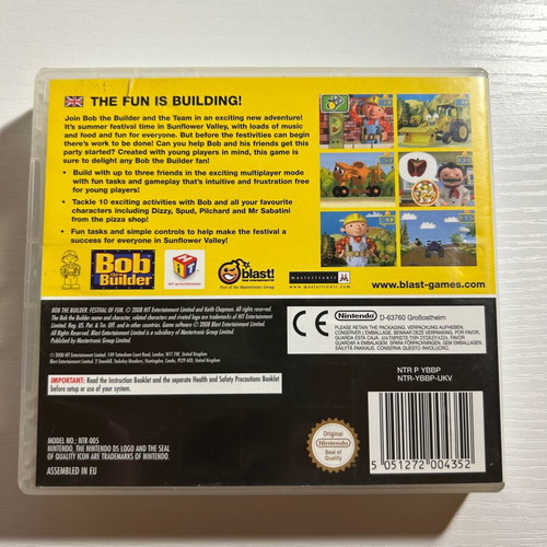 Bob the Builder Nintendo DS game like new