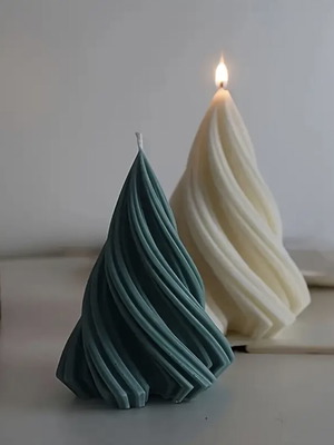 Candle favor Christmas tree new