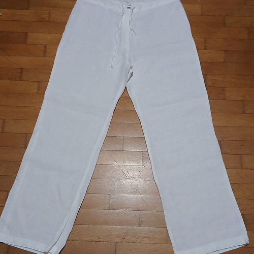 Matis white linen pants size M/L like new
