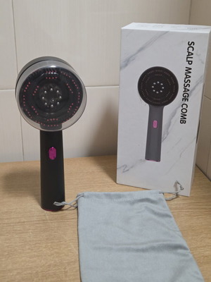 S Symefer Scalp Massage Comb 4 in 1 with Red Light Therapy, new