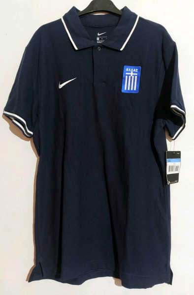 Nike Polo Εθνική Ελλάδος Medium με τα καρτελάκια επάνω National Greece Athens football club soccer J