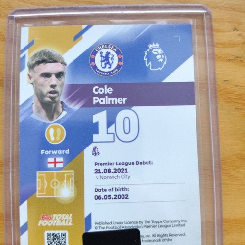 Topps Total Football Cole Palmer White Ice card 1/50