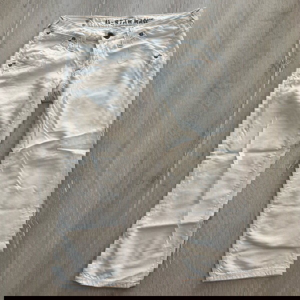 G-Star Raw 3301 Γυναικείες Κάπρι Κομμένες Τζιν Παντελόνες Κανονική Γραμμή Μέγεθος 29