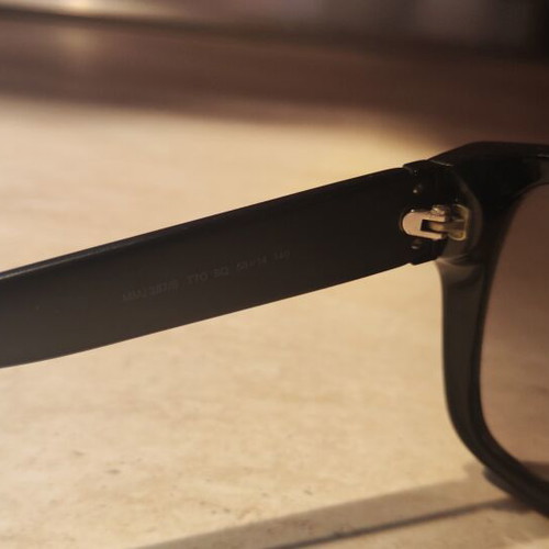 Marc Jacobs sunglasses used, black with minor scratches