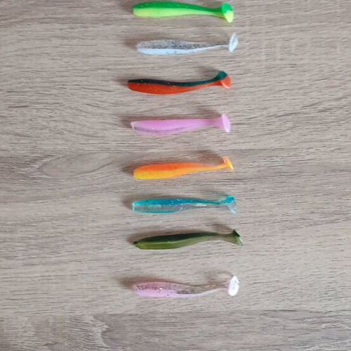 Lrf fishing silicone lures new, pack of 9 pieces
